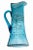Early 20th Century Translucent Blue Glass Pitcher For Sale - Image 4 of 9
