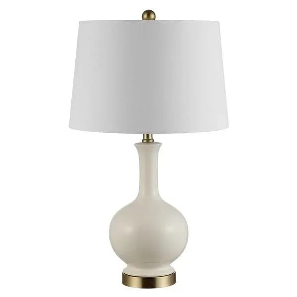 Safavieh Bowie Ceramic Table Lamp - Cream For Sale In Philadelphia - Image 6 of 7