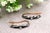 Metal Gold Earrings with Diamond Stud, Set of 2 For Sale - Image 7 of 7