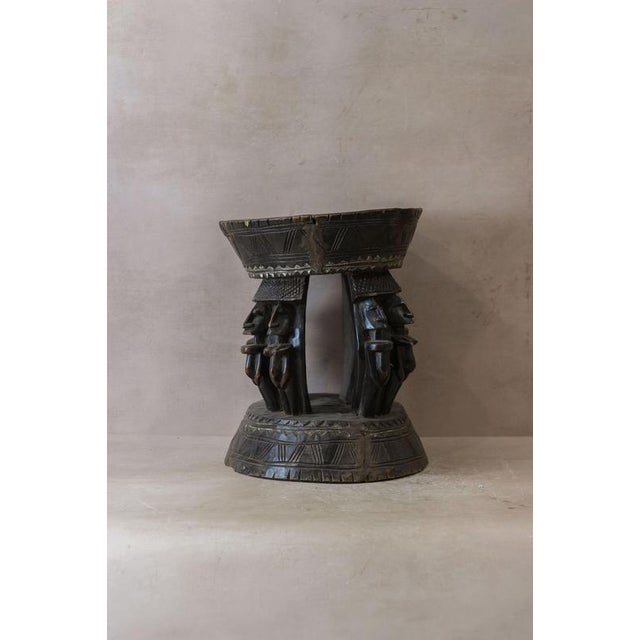 Vintage Baule Wood Side Table For Sale - Image 5 of 6