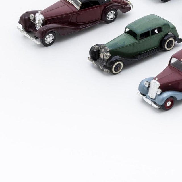 Miniature Mercedes-Benz Cars, Set of 7 For Sale - Image 3 of 6