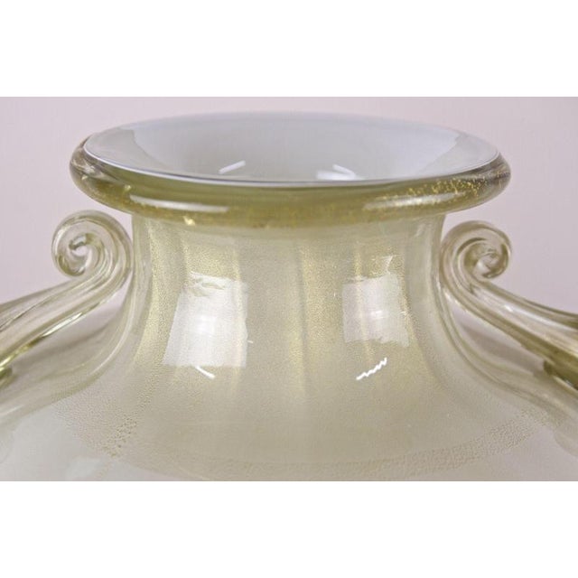 Murano Amphora Vase attributed to Gabbiani Venice, Italy, 2000s For Sale - Image 3 of 18