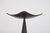 Wrought iron chandelier with a square section, featuring four arms and five light points, the slightly hollowed cups...