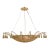Currey & Company Organic Modern Wood Bead Korg Chandelier For Sale