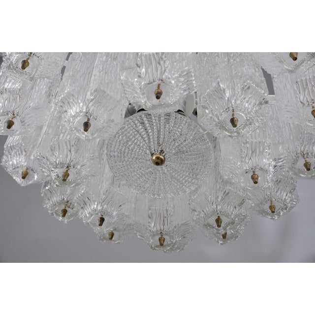 Ice Glass Chandelier from Kalmar, 1950s For Sale - Image 11 of 16