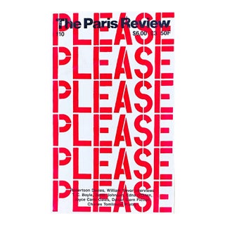 1989 Christopher Wool the Paris Review For Sale