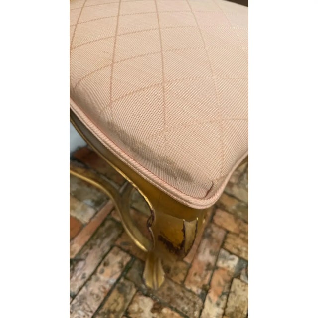 Late 20th Century Pair of Gilded Hollywood Regency Side Chairs in the Style of Rose Tarlow For Sale - Image 9 of 18