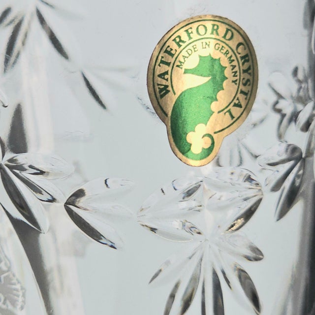 Late 20th Century Waterford Cherished Moments Platinum Rim Crystal Champagne Flutes, Pair For Sale - Image 11 of 13