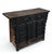 Crafted in 1826 from solid elm wood, this antique sideboard is distinguished by its deep, hand-carved scrolling motifs on...