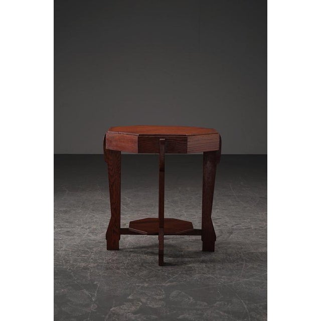 Amsterdamse School Side Table, 1930s For Sale - Image 5 of 14