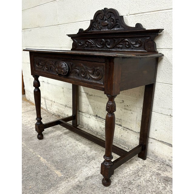 19th Century Antique English 19th Century Matthew Rose & Sons Console Table Buffet Sideboard For Sale - Image 5 of 11