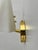 Metal Vintage Double Glass Wall Lights, Italy, 1980s, Set of 2 For Sale - Image 7 of 10