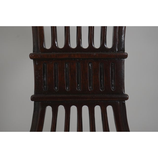 Set of 16 Stickley Carved Shield Back Mahogany Dining Chairs For Sale - Image 12 of 18