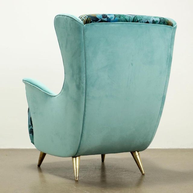Blue Jungle Collection Armchairs, 1950s For Sale - Image 8 of 10