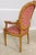 Textile Pair Decorator Branch Carved Modern Design Armchairs For Sale - Image 7 of 11