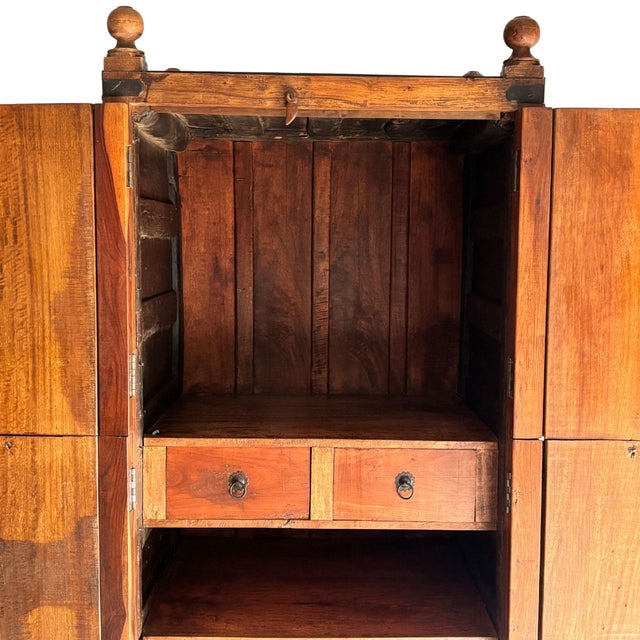 Wooden Wardrobe, 18th Century For Sale - Image 12 of 16