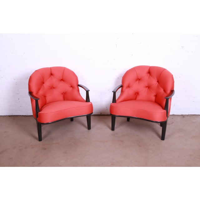 Edward Wormley for Dunbar Janus Collection Lounge Chairs, Pair For Sale In South Bend - Image 6 of 13