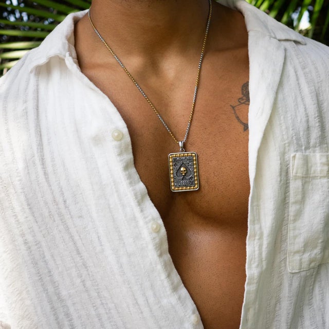 Ace of Power Pendant Chain Necklace Unleash boldness with every step. The Ace of Power Pendant Chain Necklace combines...