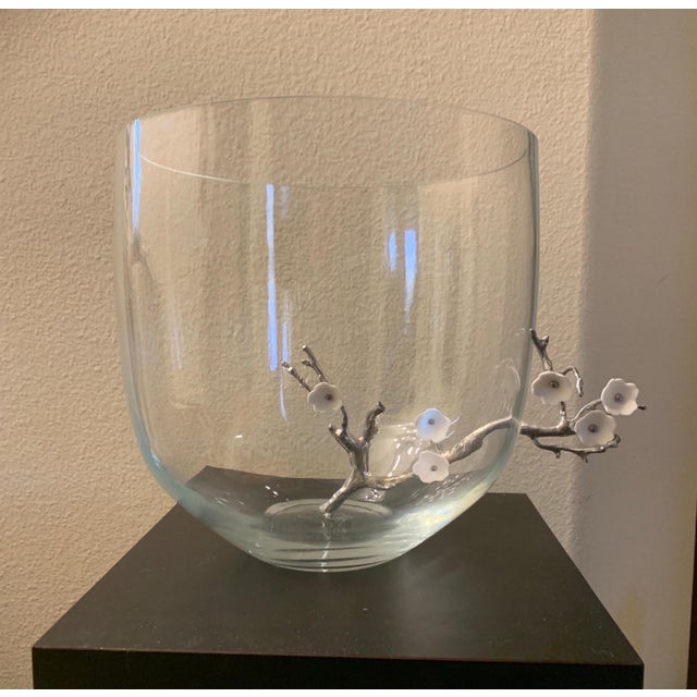 Vanessa Mitrani Glass Cherry Blossom Sculpture Bowl Paris France For Sale - Image 12 of 12
