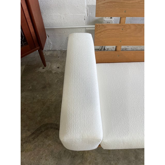 White Georg Thams Danish Mid Century Oak Sofa For Sale - Image 8 of 13
