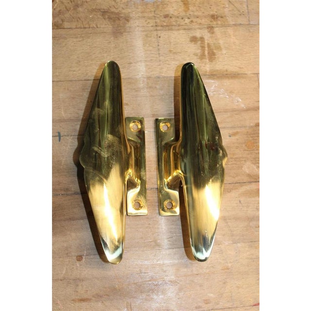 Mid-Century Italian Handles in Brass, 1950s, Set of 2 For Sale - Image 14 of 14