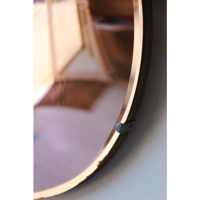 Vintage Witchs Mirror with Salmon-Colored Sheen, 1950s For Sale - Image 12 of 13