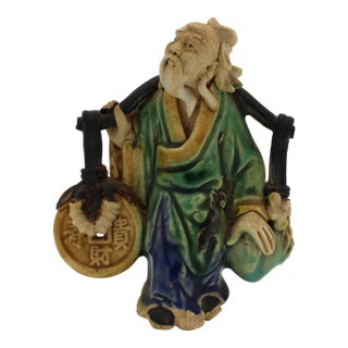 1891-1911 Chinese World's Fair Souvenir Mud Man Figure For Sale