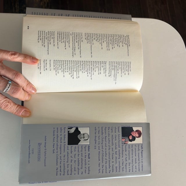 Silver Signed First Edition “Dictionary of the Future” by Faith Popcorn (2001) For Sale - Image 8 of 11