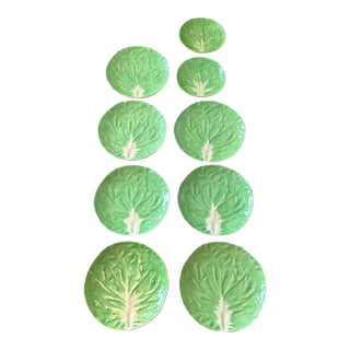 Vintage Dodie Thayer Lettuceware Plates - 9 For Sale