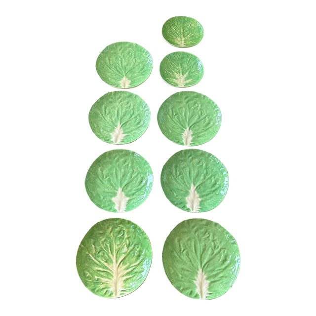 Vintage Dodie Thayer Lettuceware Plates - 9 For Sale