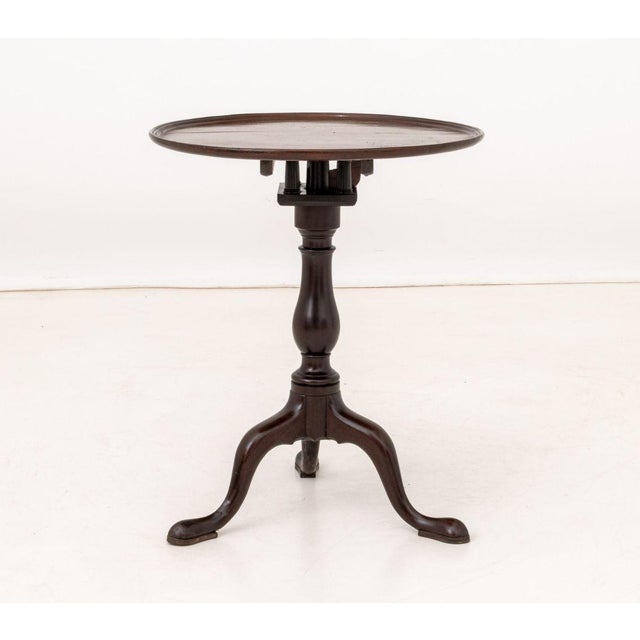 George III Style Mahogany Tripod Table For Sale In New York - Image 6 of 8