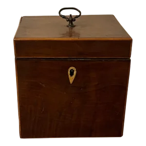 Small Antique 18th Century George III Mahogany Tea Caddy