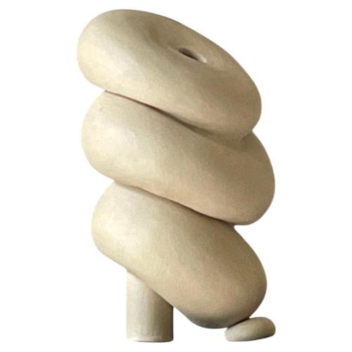 Modder Knowing When to Get Help Ceramic Sculpture by Françoise Jeffrey For Sale - Image 6 of 6