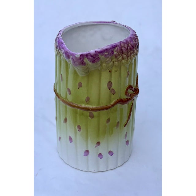 Albert Kessler and Company Majolica Asparagus Pitcher For Sale In Palm Springs - Image 6 of 9