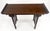 Baker Solid Walnut Pierced Carved Legs Rolled Edge Asian Console Sofa Table MINT For Sale - Image 11 of 15