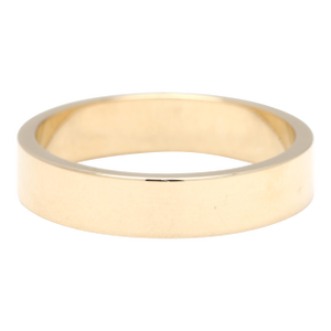 Medium Thick Band Ring, 10k Yellow Gold, Ring Size 6, Stackable