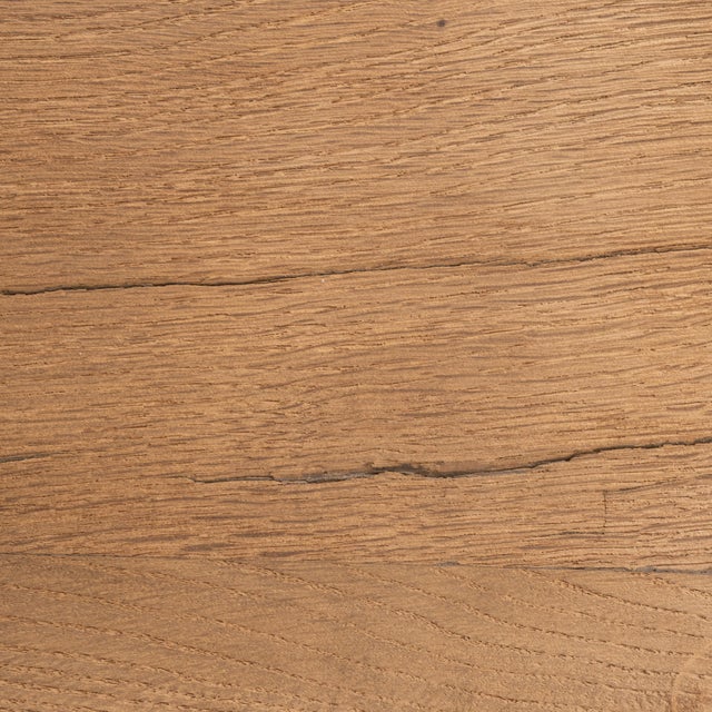 Brutalist Oak Dining Table For Sale In Greensboro - Image 6 of 13