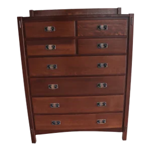 Stickley Style/Reproduction Quartersawn Oak Gentleman's Chest