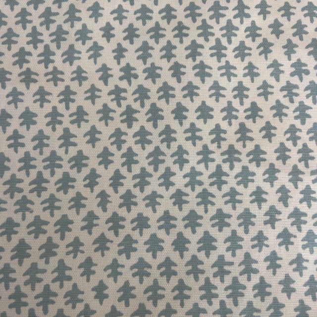Sister Parish Sister Parish Burmese Linen Fabric in Seafoam Blue Green- 1 7/8 Yards For Sale - Image 4 of 8