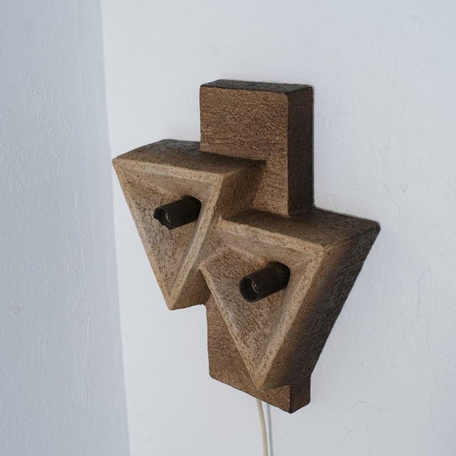 Dutch Ceramic Wall Sconce, 1960s For Sale - Image 9 of 9