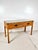 Boho Chic Vintage Woven Caning Wrapped Rattan Campaign Console Table Desk For Sale - Image 3 of 12