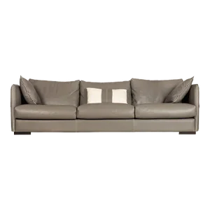 Modern Italian Stitched Leather “Alfred” Sofa by Gamma Arredamenti