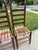 Wood Early 1900s Ladderback and Slat Seat Dining Chairs, Set of 4 For Sale - Image 7 of 13