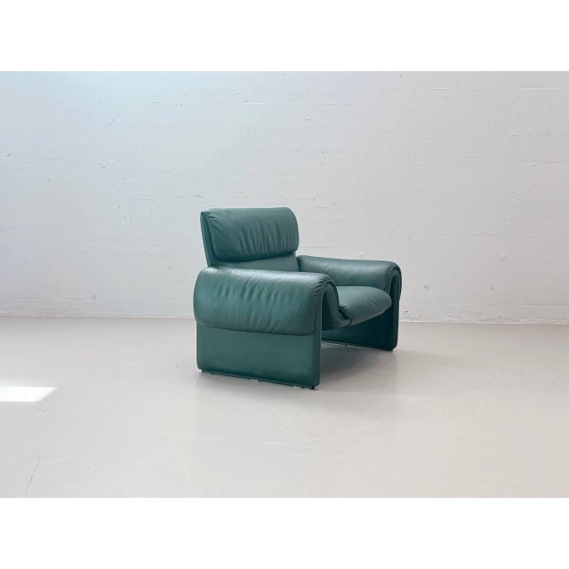 DS-2011 Leather Armchair in Petrol Green from de Sede, Switzerland, 1980s For Sale - Image 11 of 17