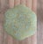 Chartreuse Vintage Mid-Century Oak Footstool With Geometric Needlepoint Tapestry For Sale - Image 8 of 9