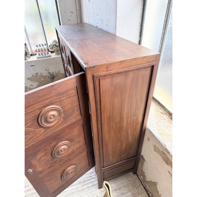 Basque Wardrobe in Oak by Dudouyt, 1950s For Sale - Image 11 of 18