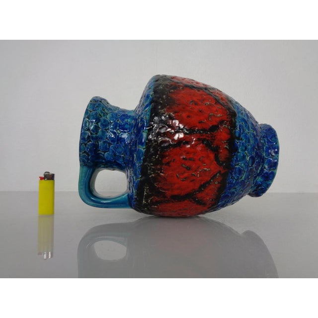 Black Pop Art 216-25 Ceramic Vase from Bay Keramik, Germany, 1970s For Sale - Image 8 of 18