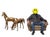 Stunning set of vintage Brass horses, beautiful casting. Super nice patina. Good quality.Great looking set. Solid Brass ....