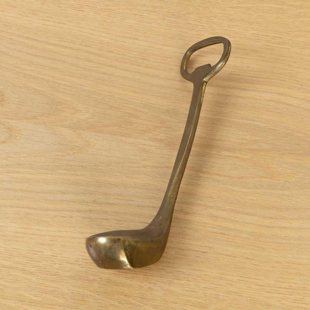 French 1950s French Brass Golf Club Bottle Opener For Sale - Image 3 of 11