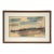Mid Century Modern Farmhouse Landscape in Watercolor and Ink on Paper by Robin Gay McCline For Sale